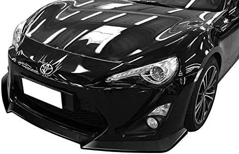 5pcs Combo Front Bumper Body Kit Lip + Side Skirt Extensions Diffuser Compatible with 2013-2016 Scion FR-S/Toyota 86 2014 2015 (Painted Black)