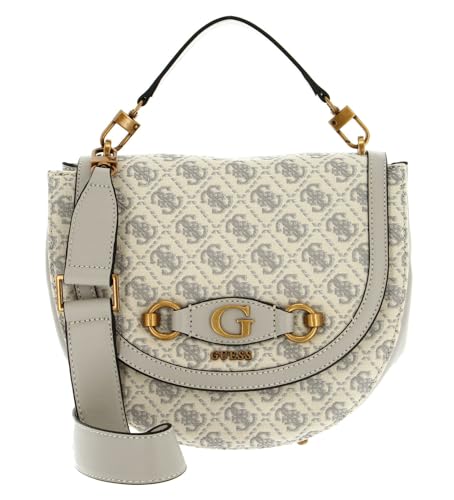 Sac à épaule bandoulière GUESS Izzy Flap Saddle Bag au design gravé et finitions luxe