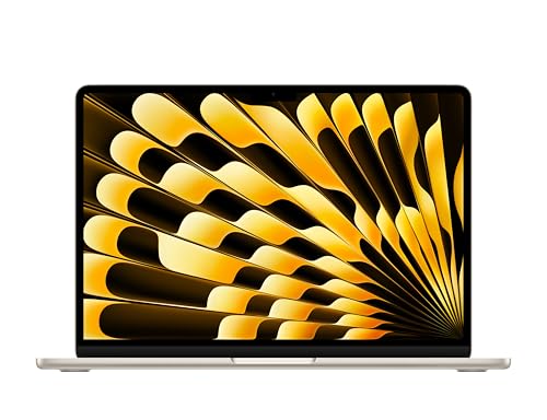 Apple MacBook Air 2025, M4 Chip con 10CPU & 10GPU (15-Pulgadas, 24GB Memoria Unificada, 512GB Almacenamiento) (QWERTY Español) Blanco Estrella (Reacondicionado)