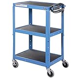 Global Industrial Steel Audio Visual & Instrument Cart Blue