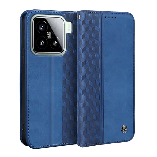 Gedurya Xiaomi 15 ケース 手帳型 ひし形柄 シャオミ15 ケース 手帳型 マグネット式 スタンド機能 Xiaomi 15 5G 携帯カバー カード収納 財布型 シャオミ 15 スマホケース 軽量 薄型 シャオミ 15 ケースカバー 全面保