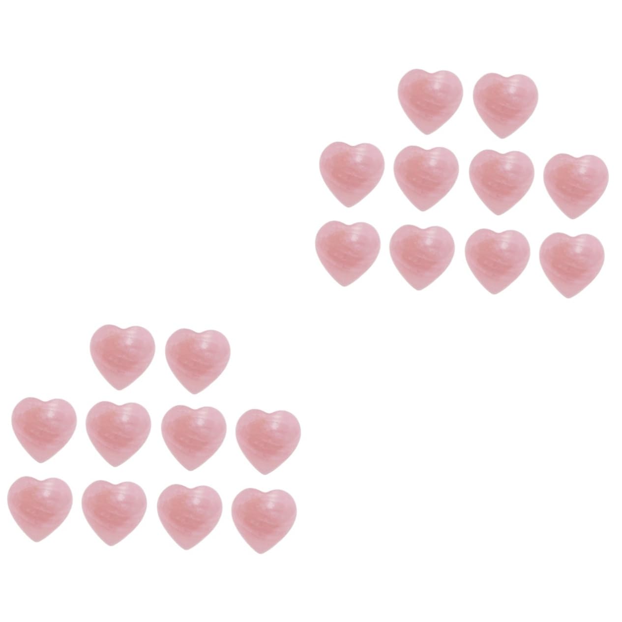 LALAFINA 20 Stk Hochzeitsdekoration Hochzeitsdeko Liebe Meditations-Edelsteine Wohnkultur Liebesschmuck für zu Hause Ornamente liebevolles Herz Haushalt Zubehör Kristall schmücken Rosa