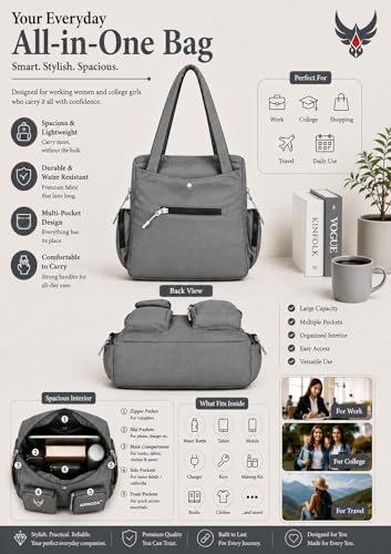 Image of ARMODA Double Pockets Glamour: Stylish Shoulder Bag for Ladies