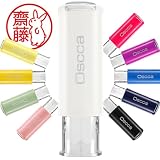 はんこ祭り うさじるし (ホワイト) オスカ Oscca ネーム印 認印 印鑑 はんこ キャップレス回転ネーム印 スタンプ ハンコ うさぎ