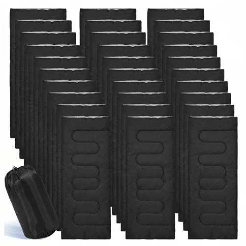Peryiter 20 Pcs 20 Pcs/1 Pcs Sleeping Bags Bulk for Homeless People Adults Camping Sleeping Bags for Warm or Cold Weather Waterproof Lightweight Essentials Gear Accessories Hiking Travel Outdoor
