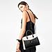 LOVEVOOK Womens Purses and Handbags, Pebbled Leather Black Purses for Women Crossbody Handbags Satchel Bag, Black/Beige