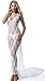 The Victory of Cupid White lace sexy trailing noble dress dress sexy underwear Long Gown, White, One Size