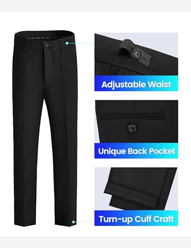 Image of Happy Dolphin Boys Suit Set with Adjustable Waist | Available in 3 Fits: Slim, Regular, Husky