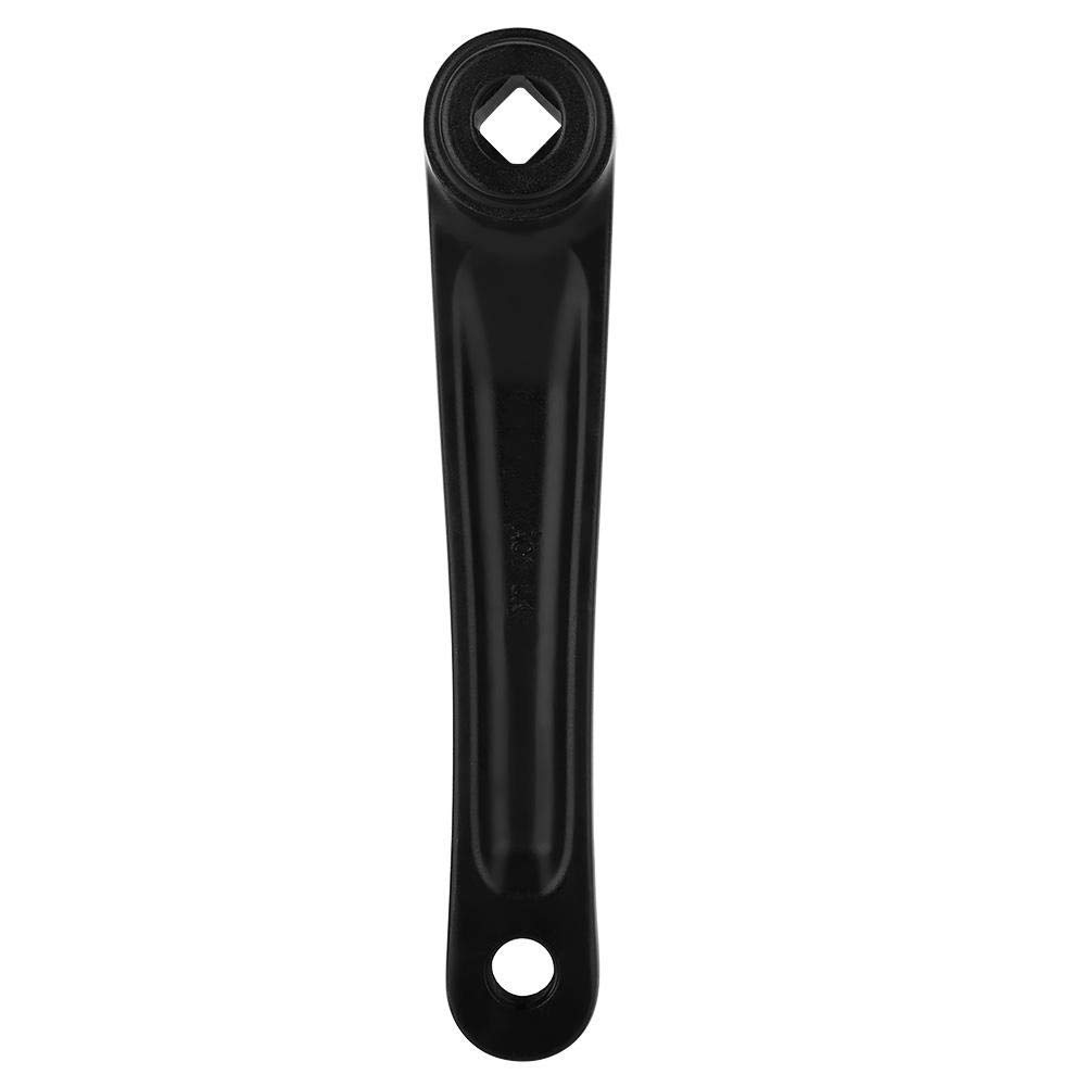 170mm Manovella da Braccio in Lega di Alluminio Pedivella Sinistra Set di Manovella per Bici da Strada(Foro Quadrato Nero