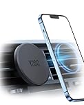 YOSH for MagSafe Car Mount, Magnetic Phone Holder for Car Vent, [1s Installation & Full Rubber Protection], N55 Magnets for iPhone 17/16/15/14/13/12, Fits MagSafe Cases, No Metal Plate Needed