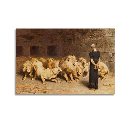 Poster Daniel dans les Lions Briton Riviere : inspirez la force et le calme dans votre chambre