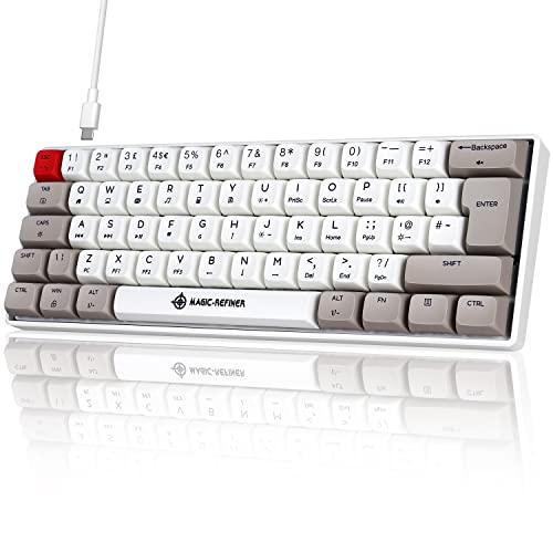 LexonElec 60%JjJL[{[h ،^ PBT XDA ʃL[Lbv 62L[ RpNg TKL Q[~OL[{[h NL[ [I[o[ RGB obNCgL[{[h Windows Mac PC Q[}[p zCg b