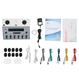 Subiudzzh KWD808-I 110V Electric Acupuncture Stimulator Machine, 6-Output Pulse Massager, 500-1060hpa Electric Impulse Acupuncture Therapy Device for Detection of Human Acupoints White