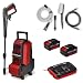 Einhell Akku-Hochdruckreiniger HYPRESSO 36/105 PXC (36 V, 105 bar, 270 L/h, 4 m Hochdruckschlauch, 5 m Saugschlauch, inkl. 2X Düsen, Waschbürste, inkl. 2X 4,0 Ah Akku & Ladegerät)