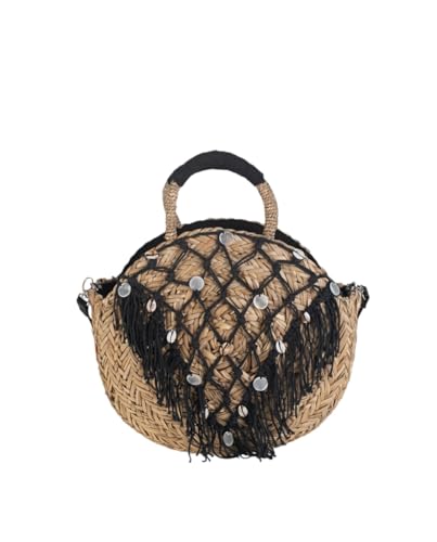 Volum - Capazo redondo seagrass doble asa, para mujer