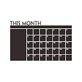 Chalkboard Calendar with Memo Wall Decal Removable waterproof Vinyl Wall Sticker Wall Art Fashion Sticker
