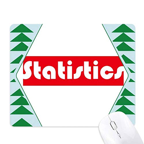 Tapis de souris green pine tree motif rouge et statistiques base caoutchouc