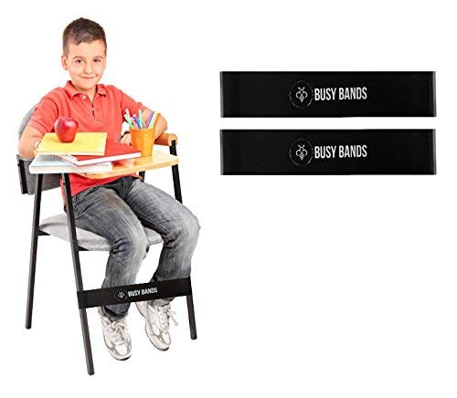 Busy Bands: (Set of 2) Chair Bands for Kids with Fidgety Feet : Fidget Bands for flexible seating classroom Ideal for ADHD, Autism, Hyperactivity : Size: 20