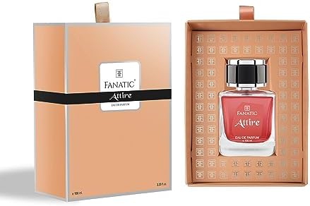 FANATIC Attire Peach Perfume for Women | 100ml Eau De Parfum | Long Lasting Fruity Floral Luxury Fragrance | Refreshing Everyday Scent