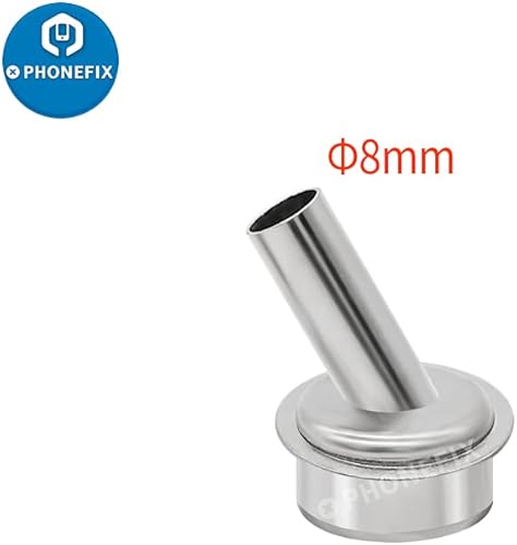 Miniatura 9 de 9 unids/set pistola de aire caliente resistente boquillas de resistencia rápida 861DW pistola de calor, 45 grados curva ángulo boquilla manga para