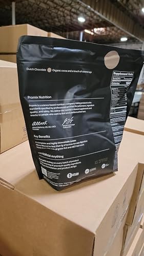 Image of ProMix Nutrition Whey Protein Isolate Powder, Chocolate - Grass-Fed - Post Workout Fitness & Nutrition Shakes, Smoothies, Baking & Cooking Recipes - Gluten-Free & Keto-Friendly - 5lb