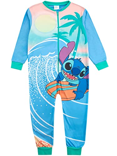 Disney Mädchen Schlafoveralls Lilo and Stitch Blau 116