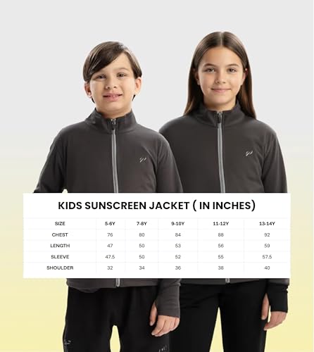 Image of BLUE TYGA Boys UPF 50+ Sunscreen Jacket - Cool, Comfy & Sun-Safe Protection for Every Adventure
