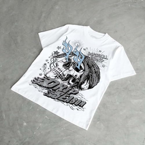 Image of DopeSkill Halloween Graphic Tee Streetwear Hip Hop Hypebeast Unisex T-Shirt Sneaker Colour Matching Shirts Spooky Graphic
