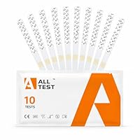 10 Muttermilch Test auf Alkohol AllTest – Alkohol-Teststreifen für Muttermilch, Muttermilch-Alkohol-Teststreifen zur Erkennung von Alkohol, Farbabgleich, Set mit 10 Teststreifen