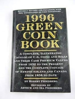 Hardcover 1996 Green Coin Book