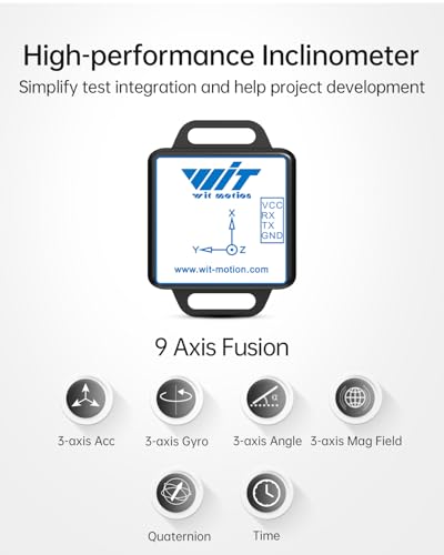 [IMU-Beschleunigungssensor-Logger] WT901C-232 Drahtloser 9-Achsen-Neigungssensor, 3-Achsen-Beschleunigungssensor, Gyroskop, Magnetometer, Neigungssensor, Digitalkompass, USB-RS232-MPU9250-Modul