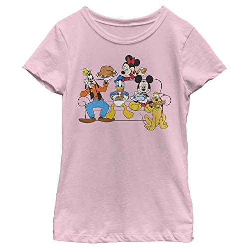 Tee-shirt Disney Characters Friendsgiving idée cadeau anniversaire fille rose L
