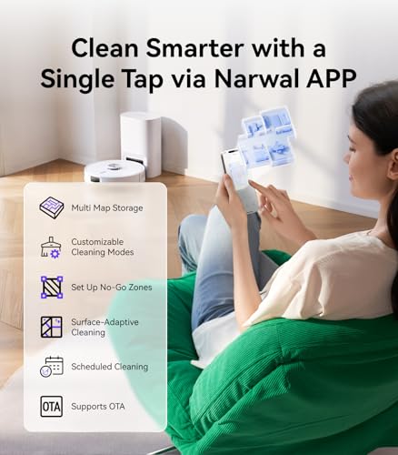 NARWAL Freo S Robot Vacuum and Mop Combo, 8000Pa Suction, 180 Days Hands-Free - image 7