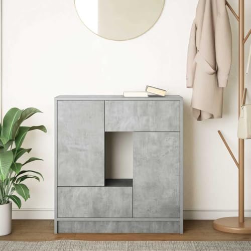 Aparador para salón gris hormigón ideal para renovar el estilo del comedor actual 4