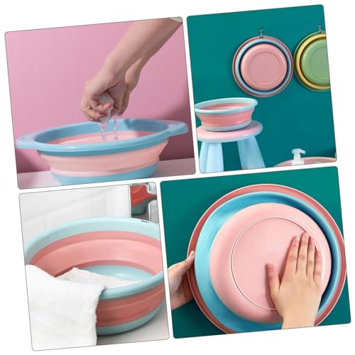 Cubeta plegable para baño de pies color rosa miniatura 6