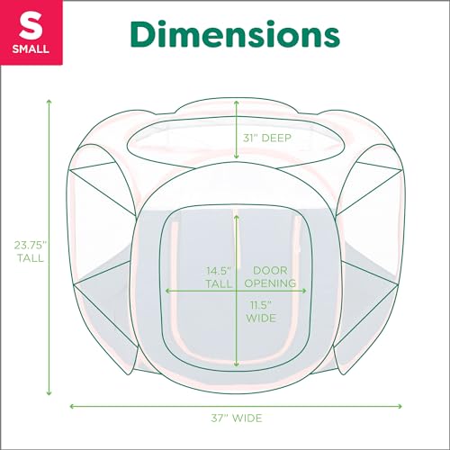 Image of Furhaven Portable Dog Playpen Cat Tent, Pet Playground,Kennel Foldable Indoor Outdoor Zippered Puppy Crate - Navy, Small