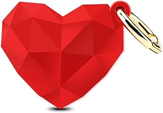 GOLLEY Compatible with Apple AirTag Case for AirTag Keychain,Airtag Holder,Anti-Scratchfor Apple AirTags Case Accessories,Silicone Protective case Secure Holder with Key Ring (Heart)