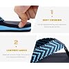 KuaiLu Men's Flip Flops Arch Support Summer Beach Pool Water Thong Sandals Waterproof Rubber Walking Shoes
