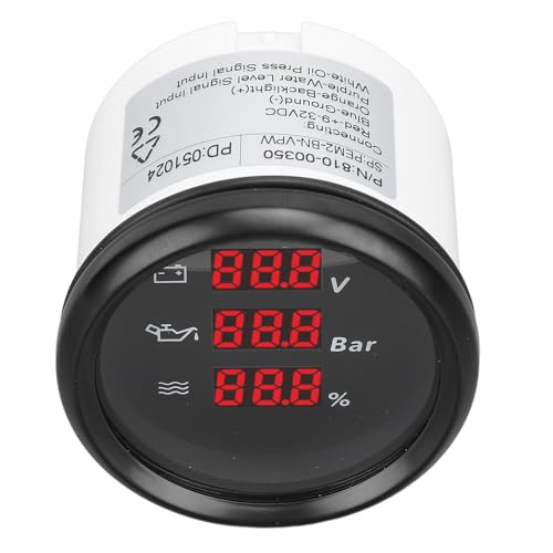 Indicador digital de 52mm resistente al agua para evitar fallos de presión y voltaje 3