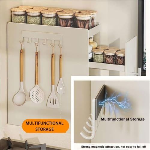 Estante para especias, almacenamiento vertical deslizante para condimentos de cocina, organizador de cajones de metal resistente, negro, 11,5 x 35 x 46 cm