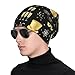 Happy New Year Multifunction Beanie Hat for Men Women Fashion Scarf Soft Stretch Skull Cap