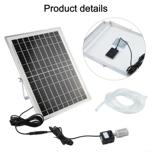 Kit de bomba solar 10W con panel sumergible de 9V y soporte 6