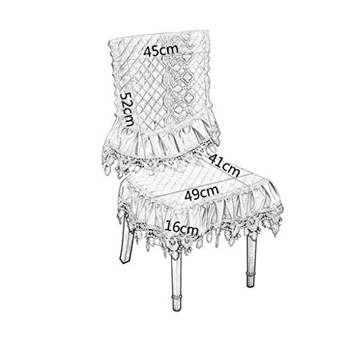 Nappe dentelle rectangulaire avec coussins pour protéger la table