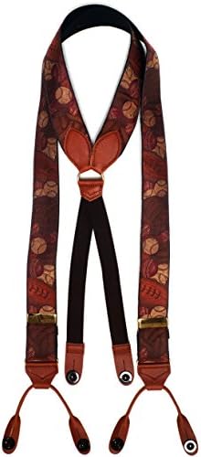 Albert Thurston Sports silk braces. Brown. One Size
