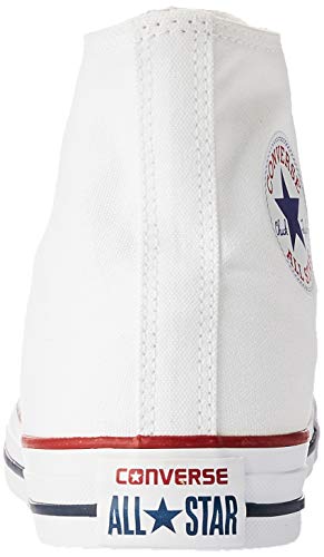 Converse Mens All Star Hi Top Chuck Taylor Chucks Sneaker Trainer - Optical White - 123