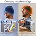 Qnoon Migraine Relief Cap, Headache Relief Cap Mask Products, Cooling Odorless Gel Ice Head Wrap for Tension, Stress,Hangover & Puffy Eyes