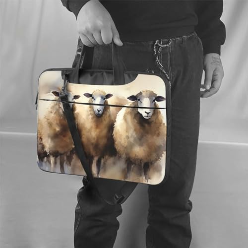 Bolso Tote para Laptop Unisex Negro miniatura 2
