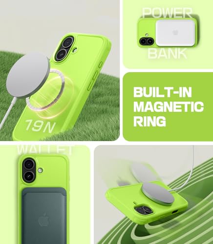 Coque iPhone 17 MobNano MagSafe verte antichoc avec 2 styles interchangeables - 4