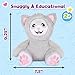 Moodles Purr Kitty Plush Cat 12” with 6 Facial Expressions to Show Your Mood, Soft Sensory Fidget Stuffed Animal, Gift for Toddler and Kids 2+
