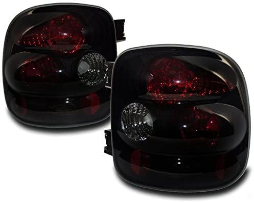 ZMAUTOPARTS Chevy Silverado/GMC Sierra Stepside Altezza Tail Light Black/Smoke Set New